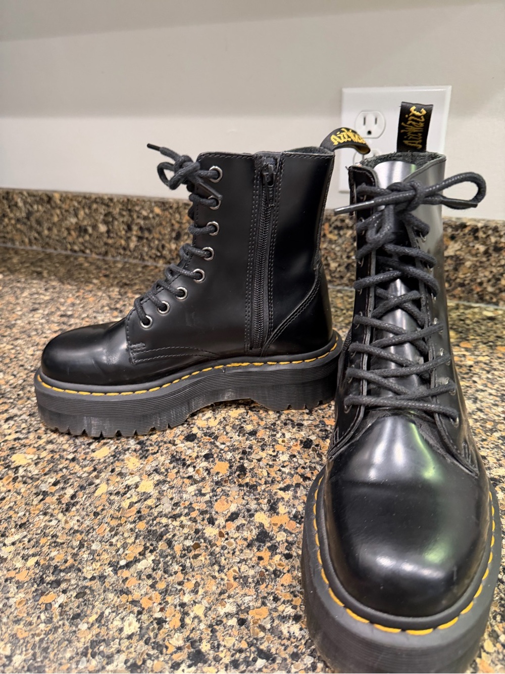 Dr. Martens Jadon Platform Lace-Up Boot in Black ladies 6 - Picture 10 of 10